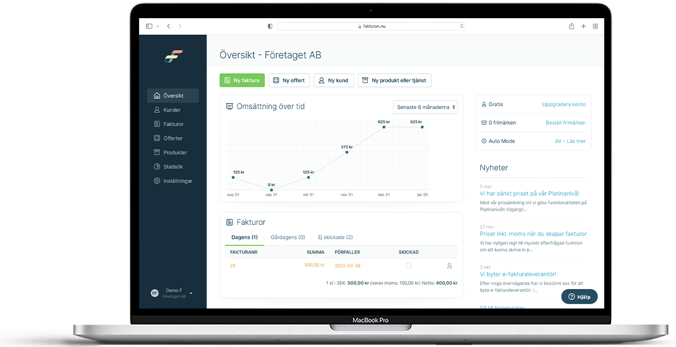 Enkel fakturering med fakturan.nu